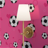 Soccer Ball Pattern Pink