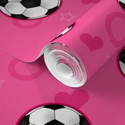 Soccer Ball Pattern Pink