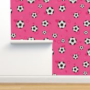 Soccer Ball Pattern Pink