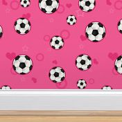 Soccer Ball Pattern Pink