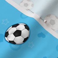 Soccer Ball Pattern Blue