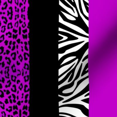 Purple Animal Print - Leopard and Zebra