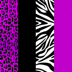 Purple Animal Print - Leopard and Zebra