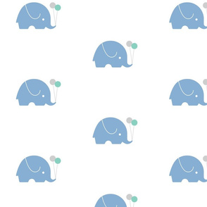 Baby Elephant - Blue 