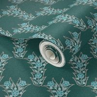 Lost tjap shawl-dress fabric1 - VECTOR-blgrns-brn-DKMALLARD-patternbkgr2
