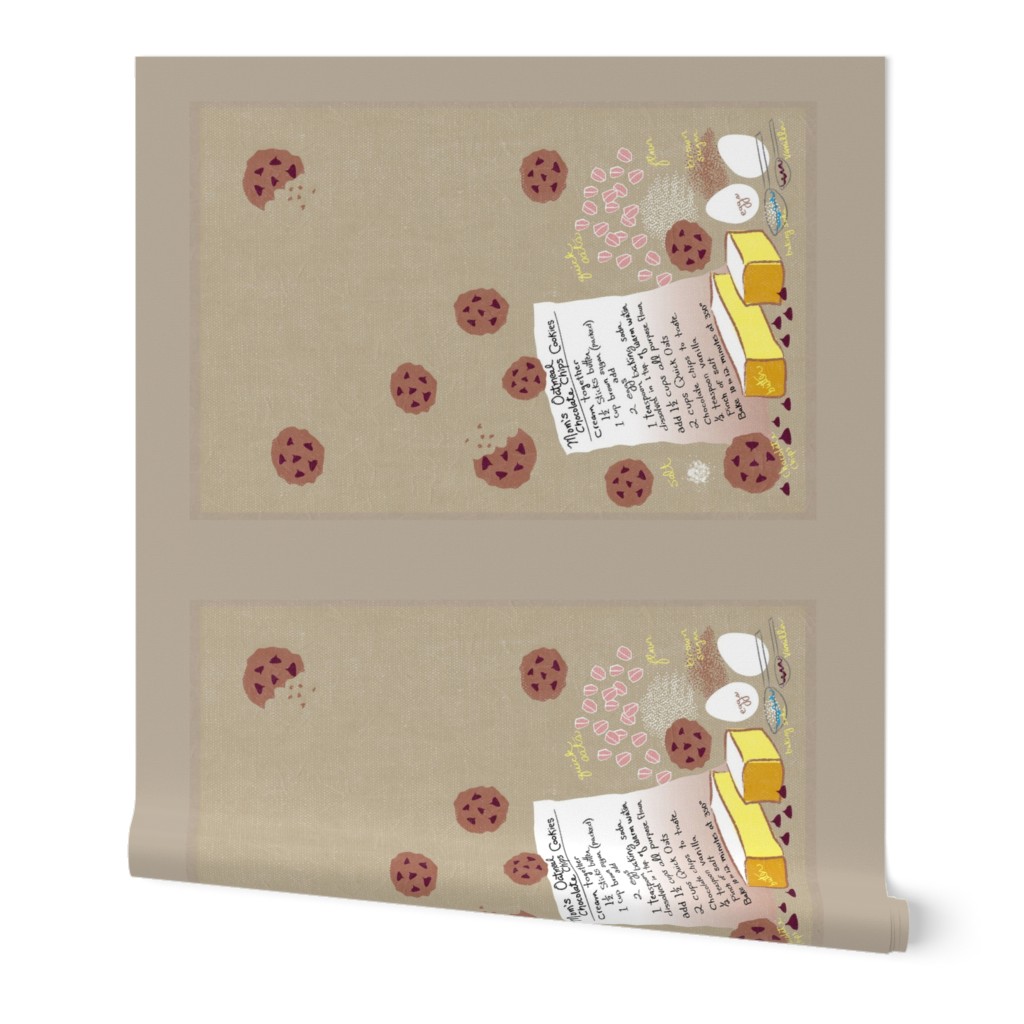 Mom's Chocolate Chip Cookies Tea Towel