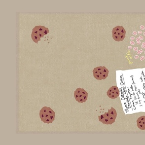 Mom's Chocolate Chip Cookies Tea Towel