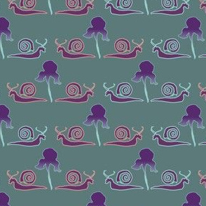 Snail & Iris-1_graygreen