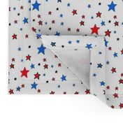 Red White and Blue Stars 