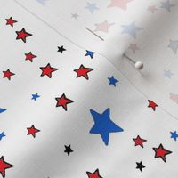 Red White and Blue Stars 