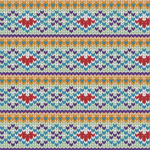 Fair Isle Knitted Pattern