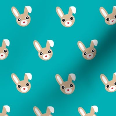 Cute bunny blue pattern for kids