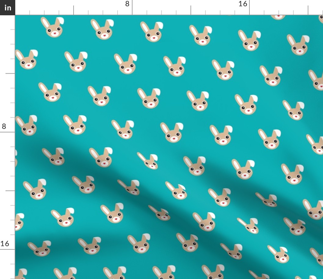 Cute bunny blue pattern for kids