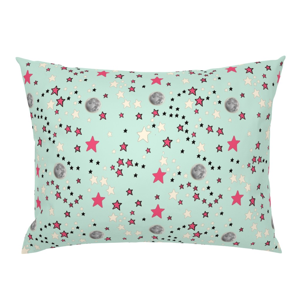 Mint Green Moon & Stars | Paper Moon Collection 