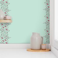 Star Border on Mint Green | Paper Moon Collection