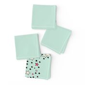 Star Border on Mint Green | Paper Moon Collection