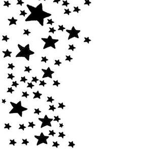  Paper Moon Collection - Black White Star Border