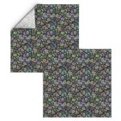 Hand-painted Patchwork Design - Quilt, Sewing, Stitches