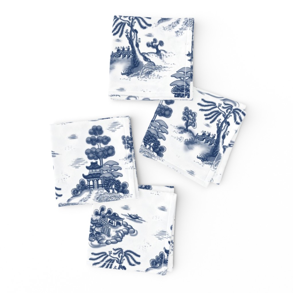 Blue Willow Toile