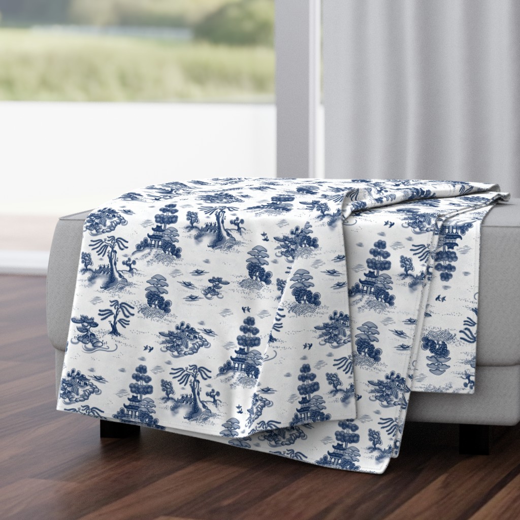 Blue Willow Toile