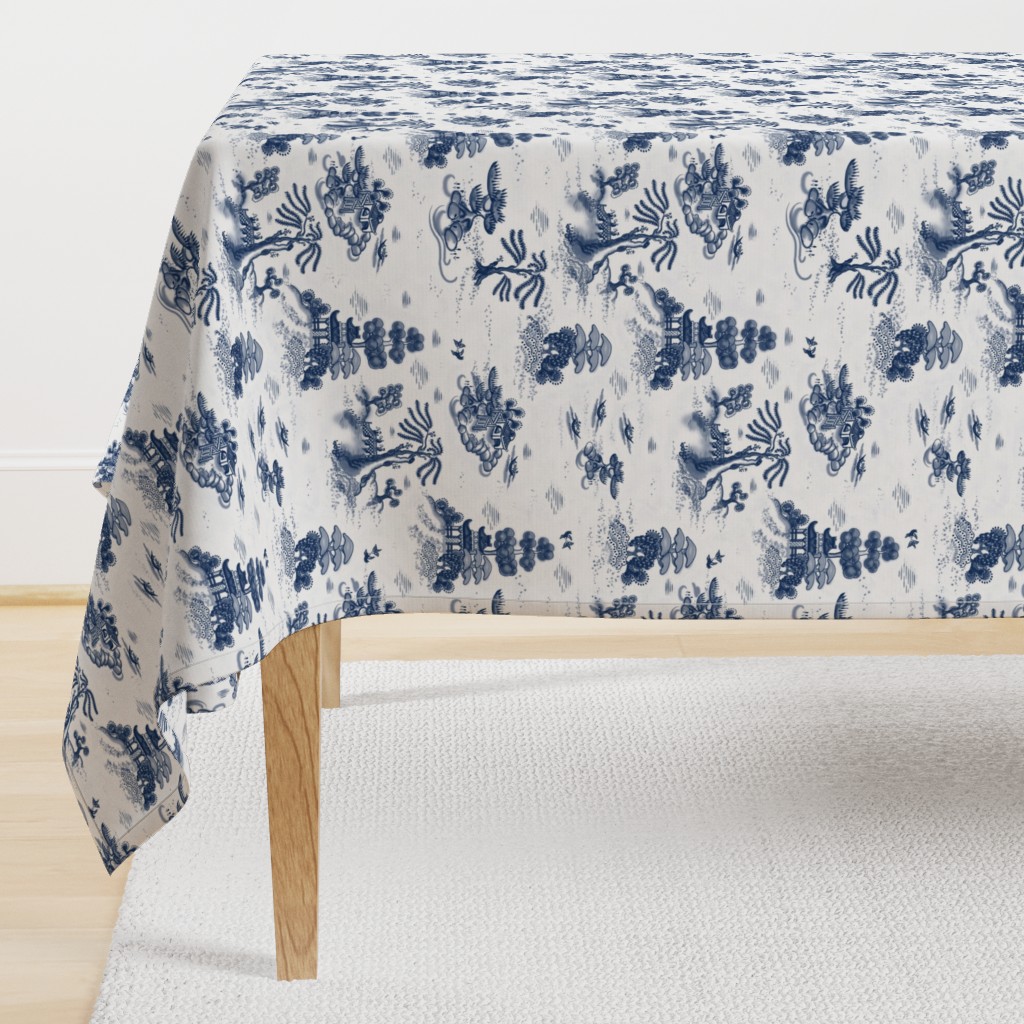 Blue Willow Toile