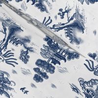 Blue Willow Toile