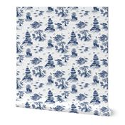 Blue Willow Toile