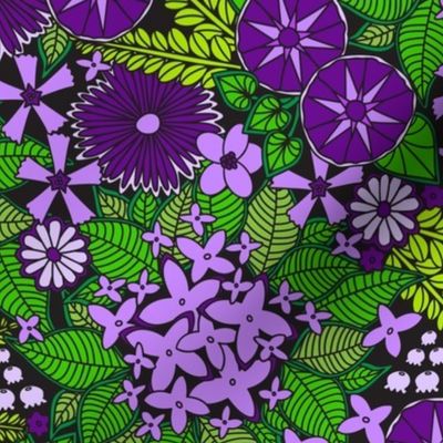 Wild Wallflowers (Purple)