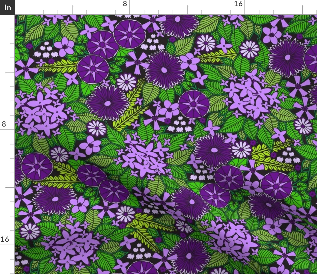 Wild Wallflowers (Purple)