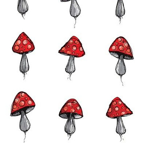 Mushrooms - red