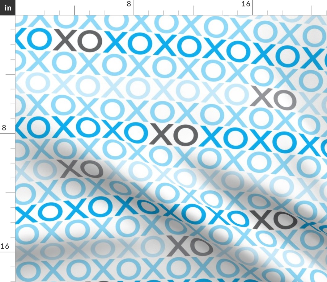 XOXO : blue + grey : big