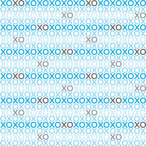 XOXO : blue + grey : small