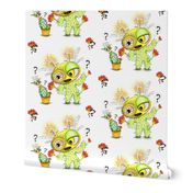 Creepy Cacto-Bee white yellow green red, large scale