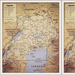 Uganda map, FQ