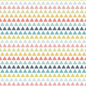 triangles // multi colored