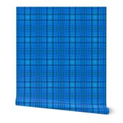 Blue dye plaid