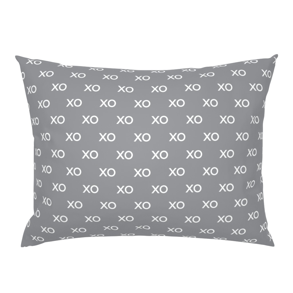 XOXO : white + grey : small