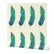 Blue Ombre Feather