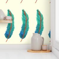 Blue Ombre Feather