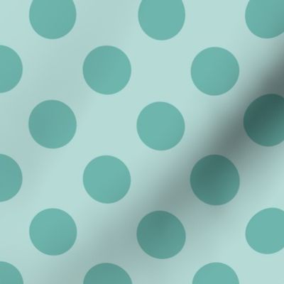 Minty Medium Polka Dots