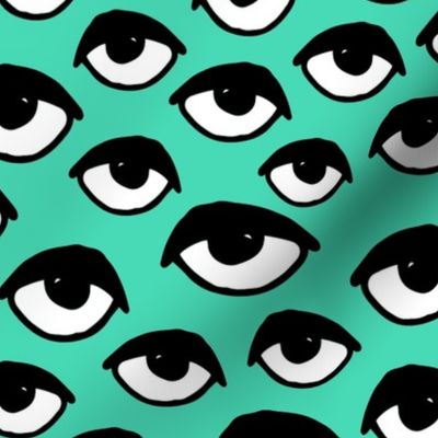 eyes // scary creepy eye fabric halloween design eyes print eye print pattern andrea lauren