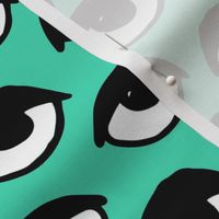 eyes // scary creepy eye fabric halloween design eyes print eye print pattern andrea lauren