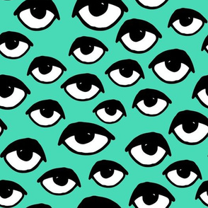eyes // scary creepy eye fabric halloween design eyes print eye print pattern andrea lauren