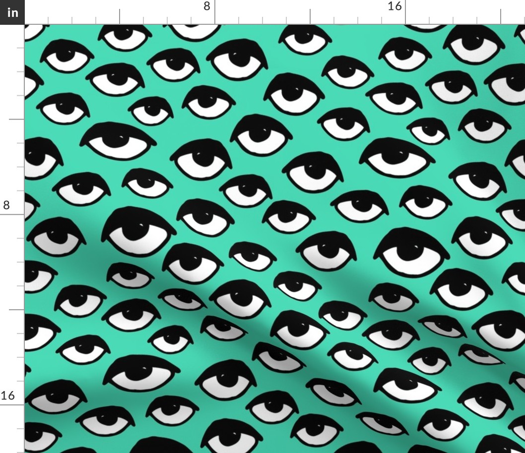 eyes // scary creepy eye fabric halloween design eyes print eye print pattern andrea lauren