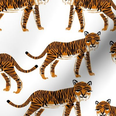 Safari Tiger - Rust/White by Andrea Lauren