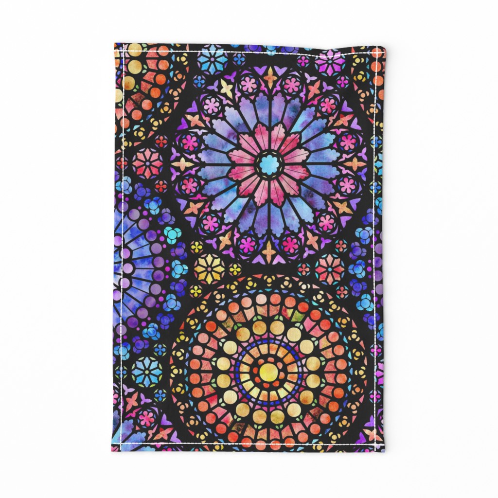 Painted Rose Windows (Multicolored - Large)