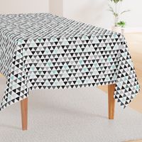 Geometric tribal aztec triangle blue modern patterns