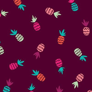 Hot summer pineapple aztec pattern