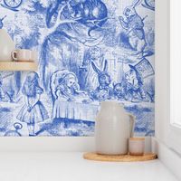 Alice In Wonderland ~ Late For Tea! ~ Nelson ~ Blue and White ~ Linen Luxe