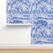 Alice In Wonderland ~ Late For Tea! ~ Nelson ~ Blue and White ~ Linen Luxe